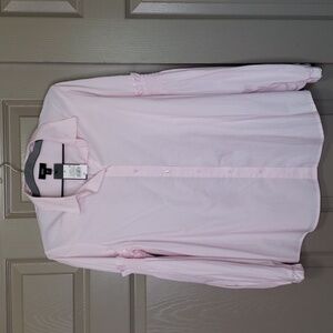 NWT MOSSIMO button-up pink long pirate sleeve top size Medium